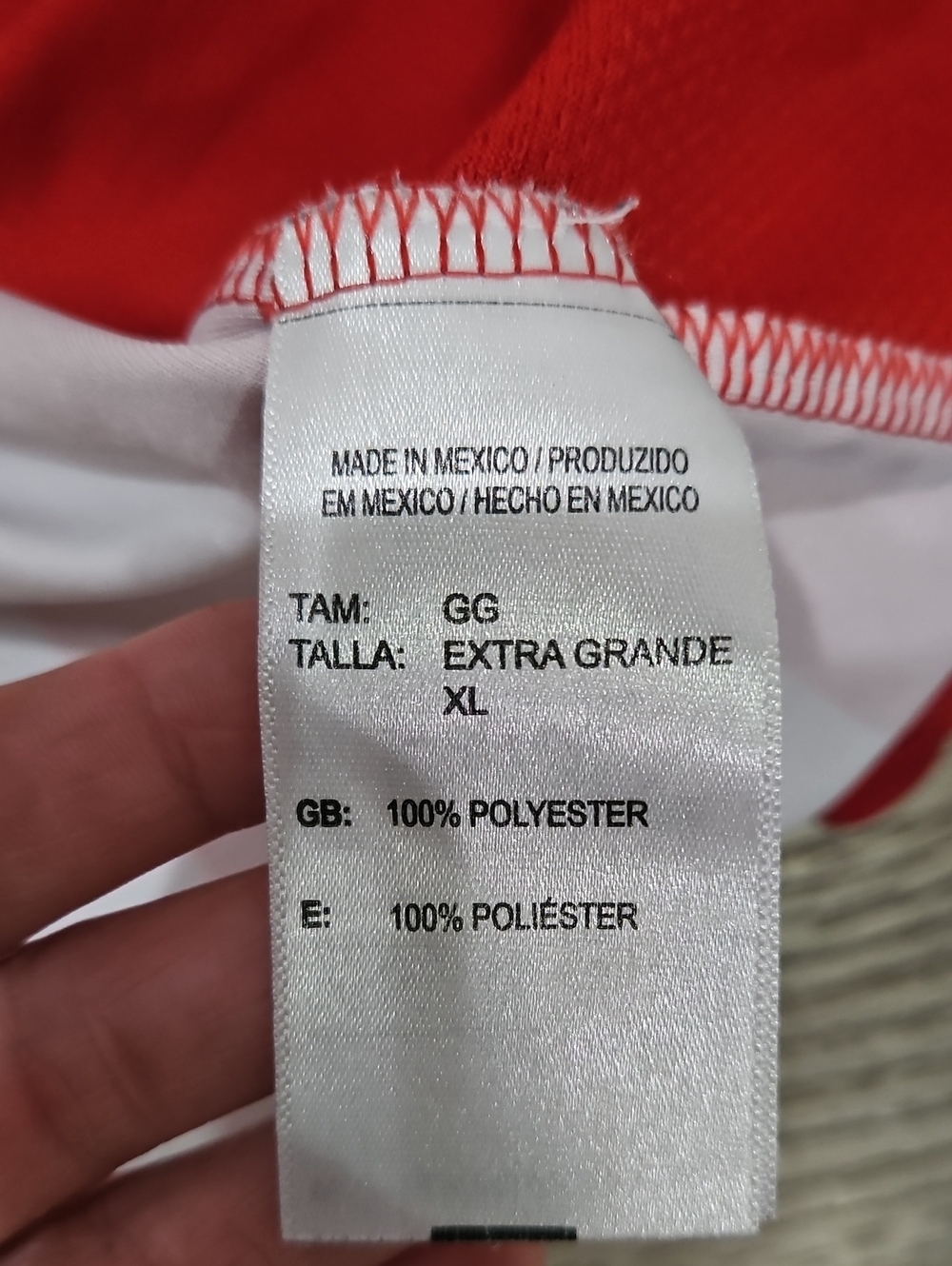 Adidas Chivas Red and White Striped Soccer Jersey Size XL - Picture 14 of 15